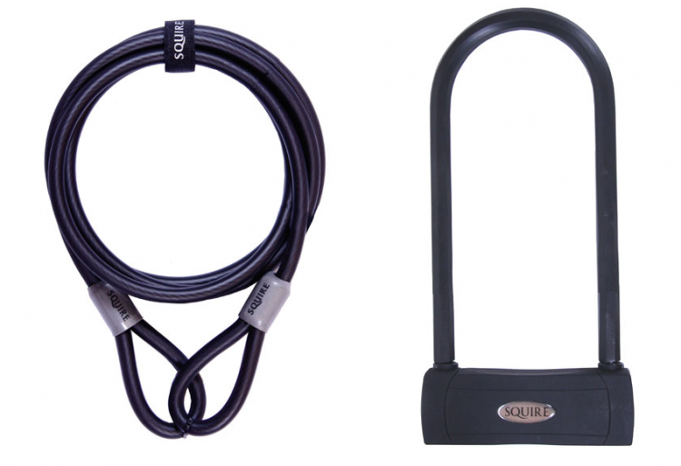 Squire Hammerhead Shackle Lock and Cable